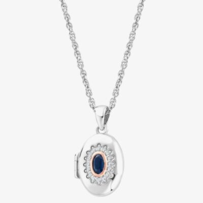 Clogau Princess Diana Sapphire Locket Necklace 3SLDD0072