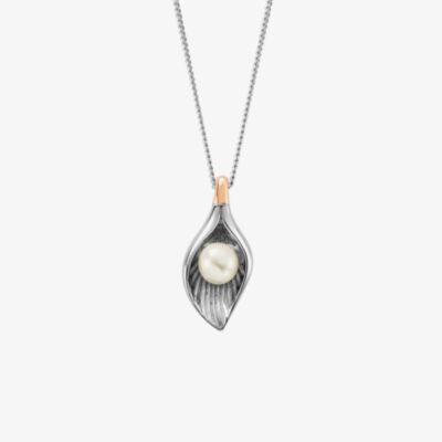 Clogau Beachcomber Two Tone Pearl Shell Pendant Necklace 3SLYV0790