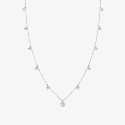 Clogau Two Colour Celebration Topaz Station Necklace 3SCEL935