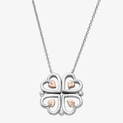 Clogau Tree of Life Sterling Silver Heart Necklace 3STOL0623