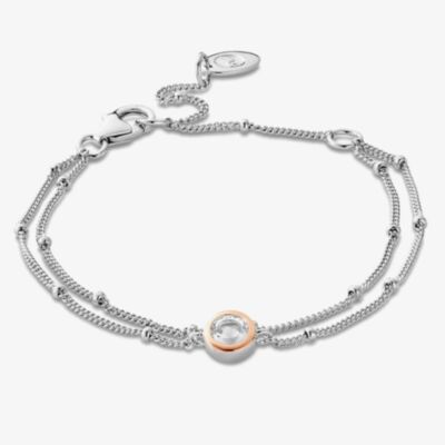 Clogau Celebration Double Chain Bracelet 3SCLC0061