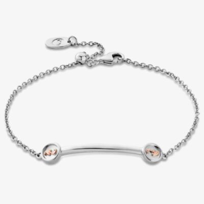 Clogau Tree Of Life Insignia Silver Curve Bracelet 3STOL0226