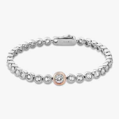Clogau Celebration Silver White Topaz Tennis Bracelet 3SCLC0798