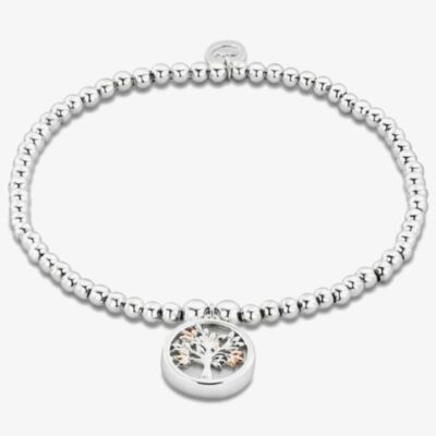 Clogau Tree Of Life 9ct Two Tone Mother Of Pearl Circle Affinity Bracelet 3SBB92R