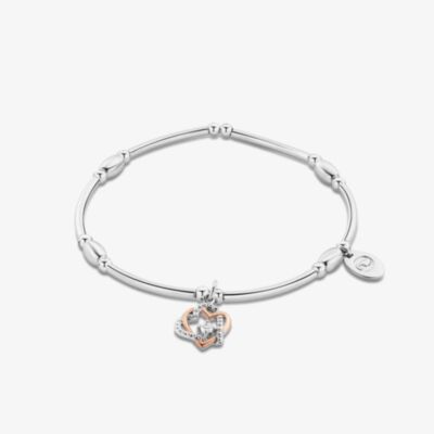 Clogau Always In My Heart Silver Topaz Heart Affinity Bracelet 3SAFF0361