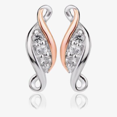 Clogau Past Present Future Silver Topaz Stud Earrings 3SPPFE