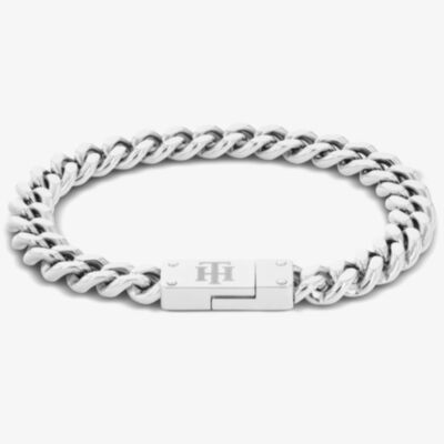 Tommy Hilfiger Bold Silver-Tone Chunky Chain Bracelet 2780587
