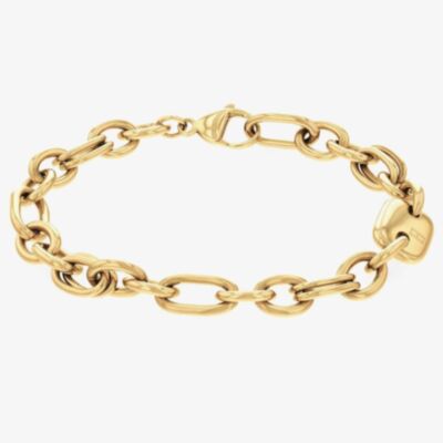 Tommy Hilfiger Gold Plated Contrast Link Chain Bracelet 2780788