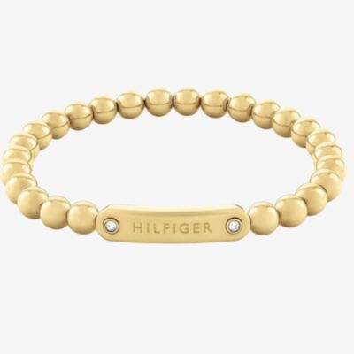 Tommy Hilfiger Ladies Gold Tone  Beaded Bracelet 2780935