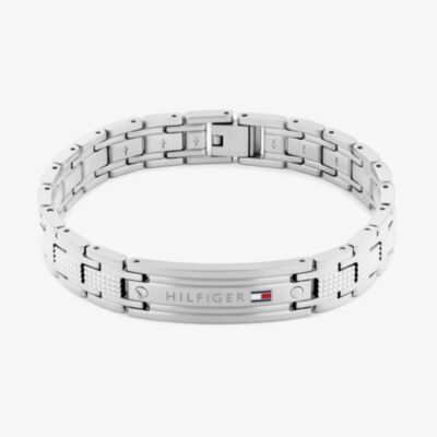 Tommy Hilfiger Oxford Stainless Steel ID Bar Link Bracelet 2790731