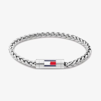 Tommy Hilfiger Stainless Steel Plaited Chain Bracelet 2790743