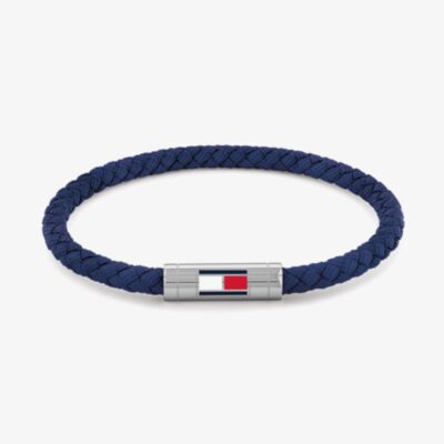 Tommy Hilfiger Blue Braided Fabric Bracelet 2790740