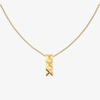 Tommy Hilfiger Gianna Ladies Gold Plated Stud Drop Pendant Necklace 2780913