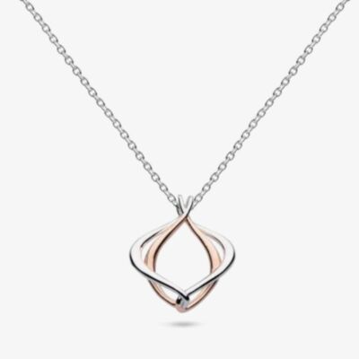 Kit Heath Sterling Silver & Rose Gold Plated Alicia Rose Petite Necklace 90018RRP