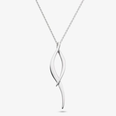 Kit Heath Sterling Silver Entwine Twine Twist Necklace 90223RP