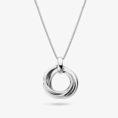 Kit Heath Sterling Silver Bevel Trilogy Necklace 9169RP
