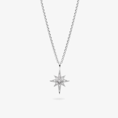 Kit Heath Silver Celeste North Star Petite Necklace 90455CZ