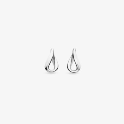 Kit Heath Sterling Silver Serenity Dainty Loop Stud Earrings 41182RP