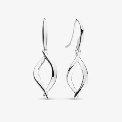 Kit Heath Sterling Silver Entwine Twine Twist Link Drop Earrings 60230RP