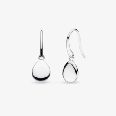 Kit Heath Sterling Silver Coast Pebbles Droplet Drop Earrings 60185RP