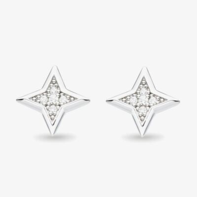 Kit Heath Celeste Astoria Starburst Cubic Zirconia Star Stud Earrings 30411CZ