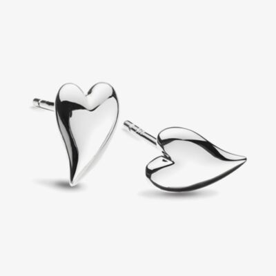 Kit Heath Desire Kiss Mini Heart Stud Earrings 40BK