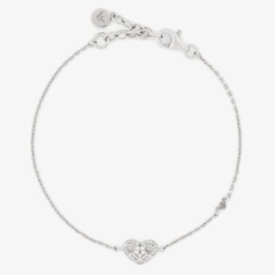 Emporio Armani Sterling Silver & Cubic Zirconia Heart Bracelet EG3647040
