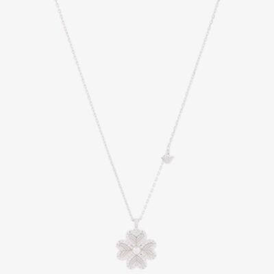 Emporio Armani Sterling Silver Clover Pendant Necklace EG3607040