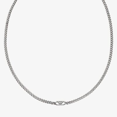 Emporio Armani Mens Stainless Steel Chain Necklace EGS3246040