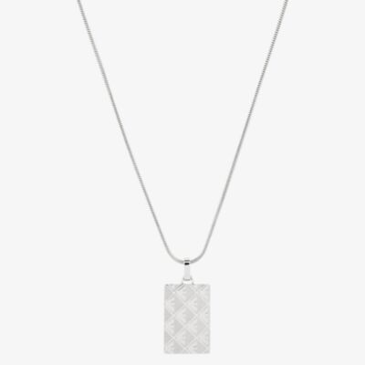 Emporio Armani Stainless Steel Logo Dog Tag Pendant EGS3362040