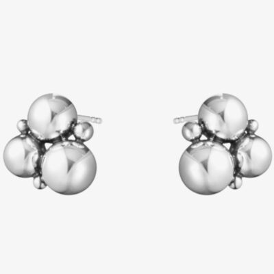 Georg Jensen Moonlight Grapes Small Sterling Silver Earrings 10019038
