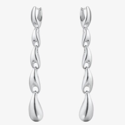 Georg Jensen Reflect Sterling Silver Four Link Dropper Earrings 20001089