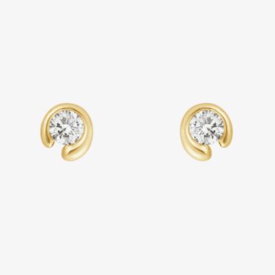 Georg Jensen Mercy 18ct Yellow Gold 0.20ct Diamond Stud Earrings 20001078