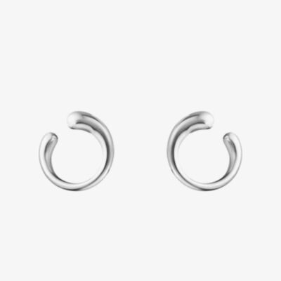 Georg Jensen Mercy Sterling Silver Swirl Earrings 10015149