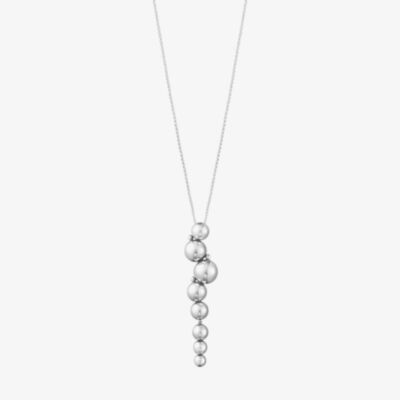 Georg Jensen Moonlight Grapes Long Sterling Silver Necklace 20000661