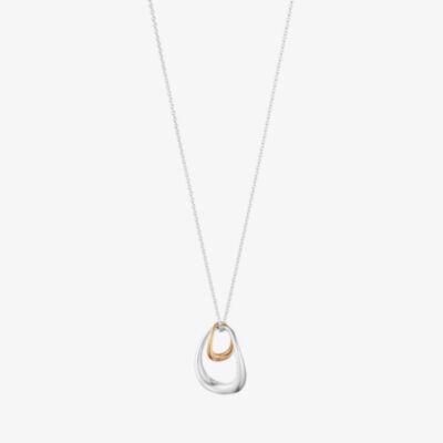 Georg Jensen Offspring Two Tone 18ct Rose Gold Necklace 10012763