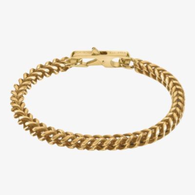 Guess My Chains Gold Plated Foxtail Chain Bracelet JUMB01338JW YG L