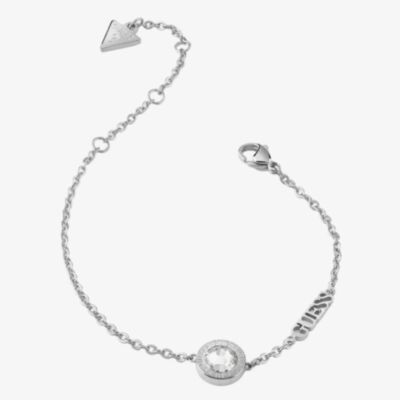 Guess Colour My Day Crystal Logo Chain Bracelet JUBB02246JW RH L