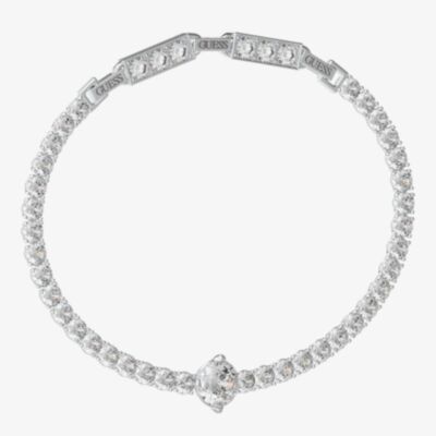 Guess Arm Party Round Crystal Tennis Bracelet JUBB04220JW RH
