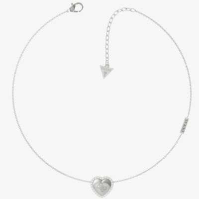 Guess Thats Amore 4G Silver Tone Necklace UBN01066RG