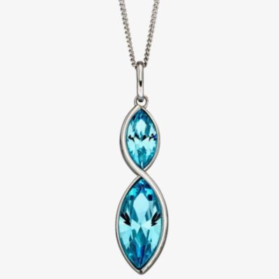Fiorelli Aqua Crystal Marquise Necklace P4800A
