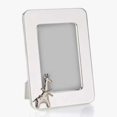 D For Diamond Silver Giraffe 4x6 Inch Photo Frame Y424