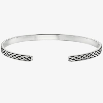 Little Star Boys Jude Silver Open Oxidised Bangle LSB0582