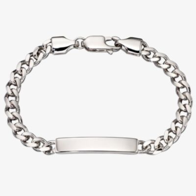 Little Star Bailey Boys Silver ID Bracelet LSB0043