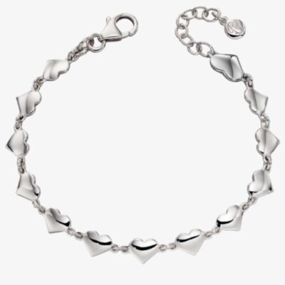 Little Star Eos Childrens Silver Multi Heart Bracelet LSB0209