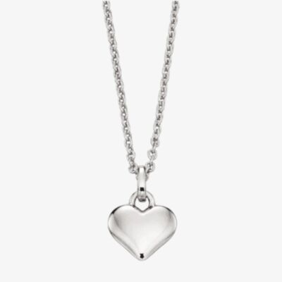 Little Star Girls Mia Silver Heart Pendant Necklace LSN0020