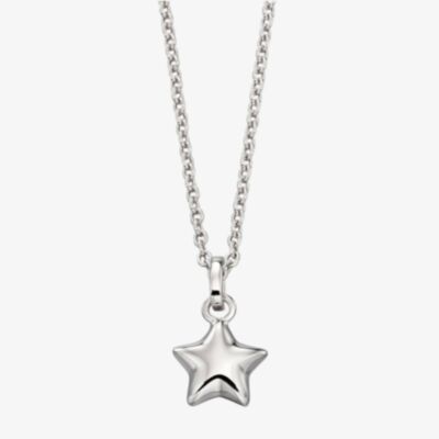 Little Star Girls Eva Silver Star Pendant Necklace LSN0021