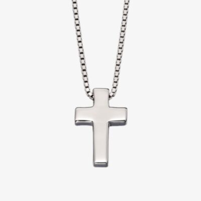 Little Star Boys Thom Silver Cross Pendant Necklace LSN0044