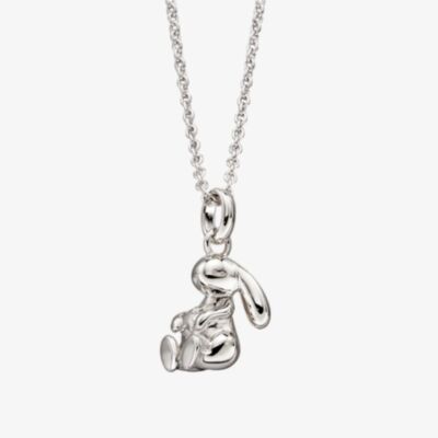 Little Star Girls Cosmo Silver Rabbit Pendant Necklace LSN0135