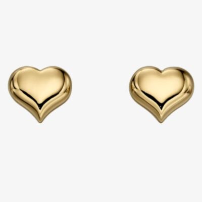 Little Star Girls Aria Gold Plated Heart Stud Earrings LSE0155